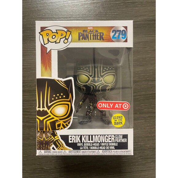 Funko Pop! Vinyl: Marvel - Erik Killmonger (Glow Panther)  - Target exclusive - Picture 1 of 6
